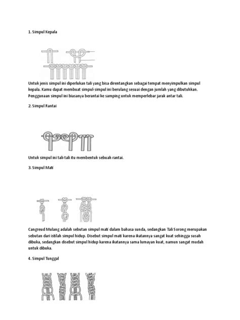 Teknik Kepramukaan dan Simpul Dasar | PDF | Griya - balustradellc