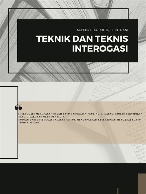 TEKNIK KOMUNIKASI PENYIDIK DALAM PROSES INTEROGASI … - balustradellc