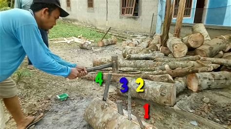 Teknik membelah kayu dengan cepat dan rapih - balustradellc
