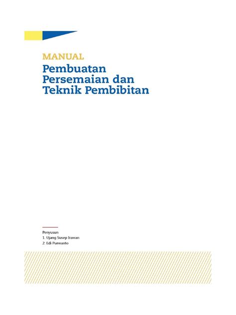Teknik Pembibitan dan Persemaian | PDF - Scribd - raincitystudios.com