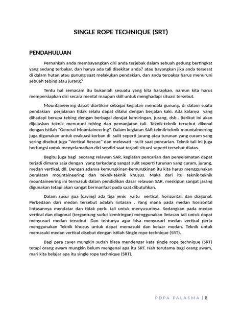 Teknik Satu Tali dalam Panjat Tebing | PDF - Scribd - balustradellc