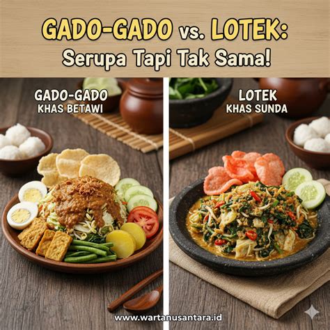 Tektek dan Gado-Gado, Serupa Tapi Tak Sama - balustradellc