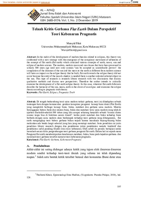 Telaah Kritis Gerhana Flat Earth Dalam Perspektif Teori - balustradellc