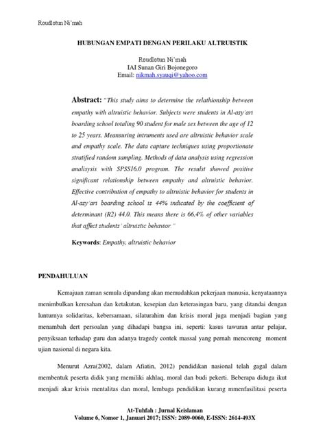 Telaah Literatur: Faktor Determinan Perilaku Altruistik di Internet - balustradellc