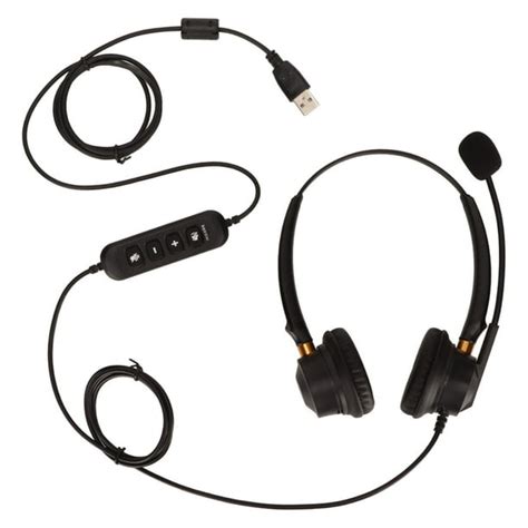 Telephone Headset Adjustable Volume USB Plug Plug and Play … - balustradellc