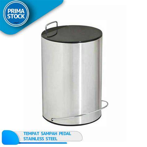 Tempat Sampah Trash Bin Stainless Steel Injak Pedal 12 L - raincitystudios.com
