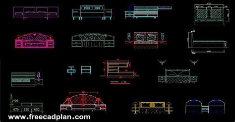 Tempat tidur Blok CAD DWG Unduh Gratis - dwgLAB - balustradellc