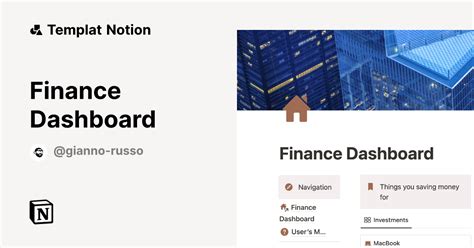 Templat Finance Dashboard | Notion Marketplace - balustradellc