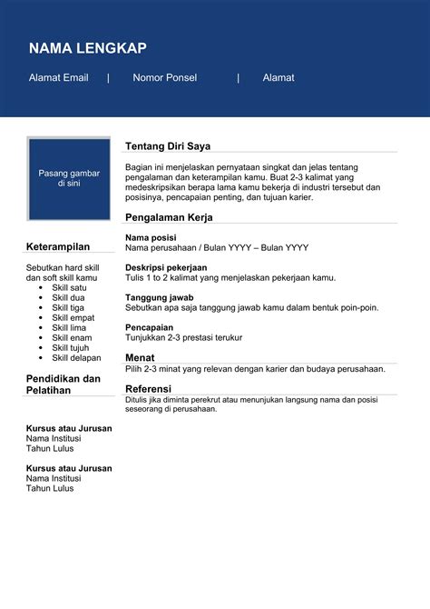 Template CV Gratis yang Membuat Kamu Lebih Menarik - balustradellc