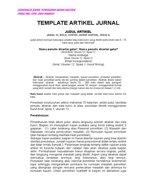 template jurnal prasi - Universitas Pendidikan Ganesha - wintechmobiles.com