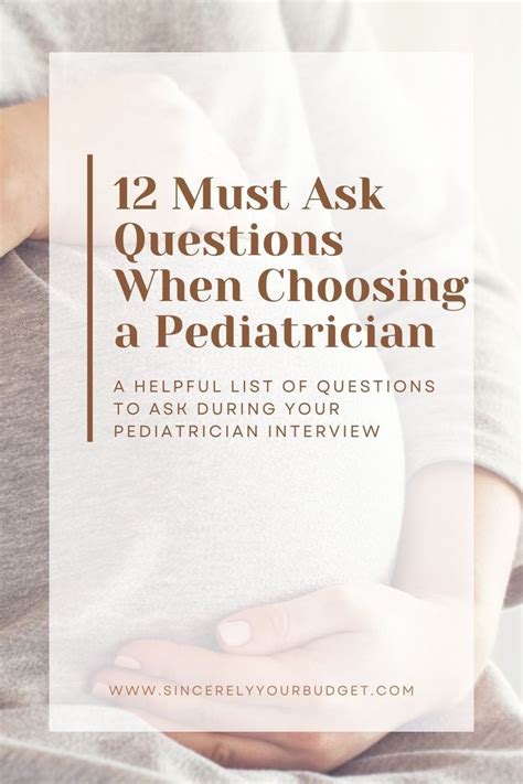 Ten questions to ask when choosing a pediatrician for … - balustradellc