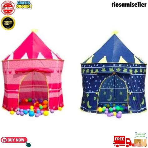 Tenda Anak Castle Tenda Camping Anak Indoor Outdoor - balustradellc