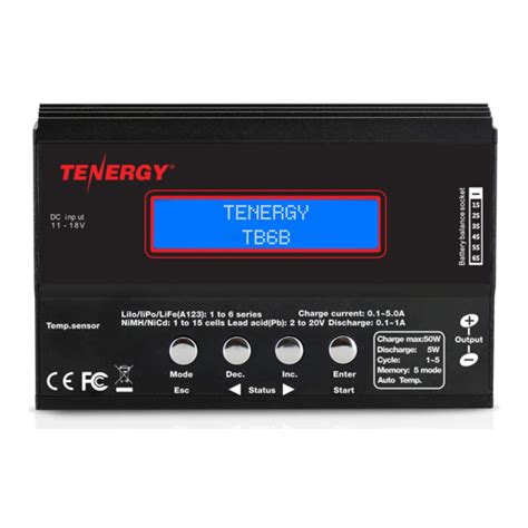 TENERGY TB6B PRODUCT MANUAL Pdf Download