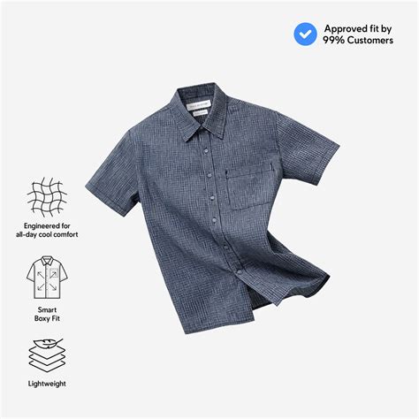 TENUE Kemeja Lengan Pendek - College - Blue Navy - M - balustradellc