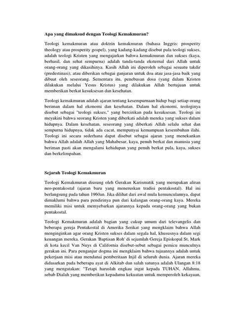 Teologi kemakmuran - Wikipedia bahasa Indonesia, ensiklopedia bebas - balustradellc