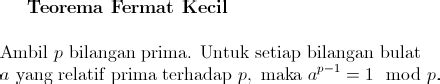 Teorema kecil Fermat - Wikipedia bahasa Indonesia, ensiklopedia bebas - wintechmobiles.com