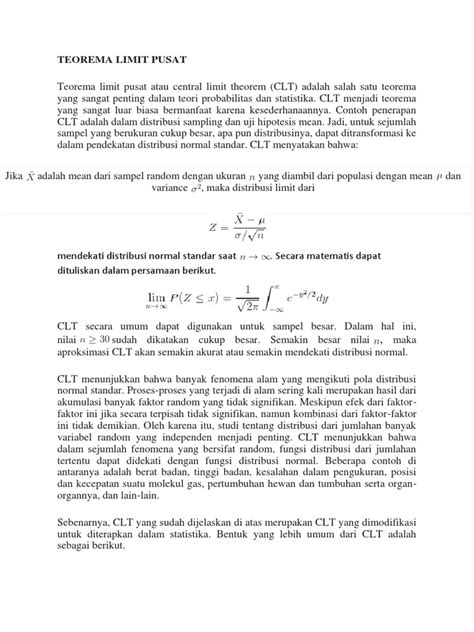 Teorema Limit Pusat - wintechmobiles.com