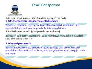 Teori Panspermia dan Asal Usul Kehidupan | PDF - Scribd - balustradellc