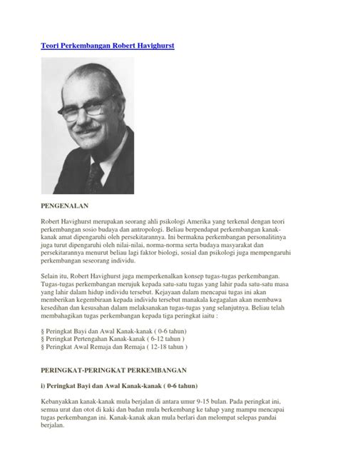 Teori Perkembangan Oleh Havighurst - Andi Kurniawan - balustradellc