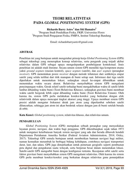 TEORI RELATIVITAS PADA GLOBAL POSITIONING … - balustradellc