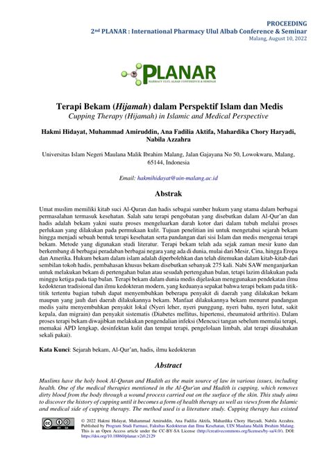Terapi Bekam (Hijamah) dalam Perspektif Islam dan Medis - wintechmobiles.com