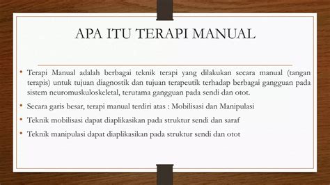Terapi manual - Wikipedia bahasa Indonesia, … - coolestguyplanet.net