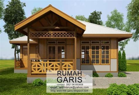 Teras Rumah Kayu Tampak Depan - Desain Rumah Baru - balustradellc