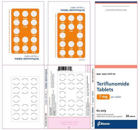 TERIFLUNOMIDE tablet, film coated