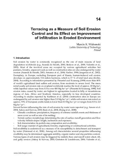 Terracing as a Measure of Soil Erosion Control and Its … - raincitystudios.com