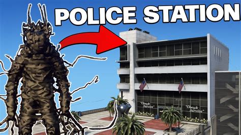 TERRIFYING MONSTER HAUNTS POLICE STATION! GTA …