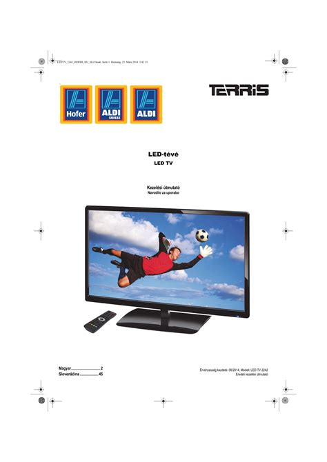 TERRIS LED TV 2242 Navodila za uporabo Manualzz