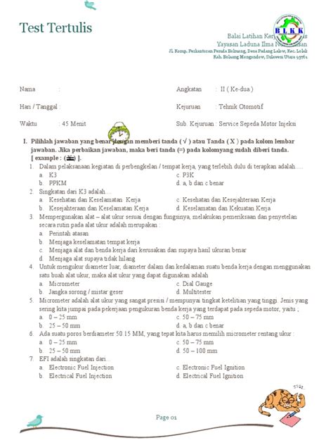 Test Tertulis GMP Tehnik Pencarian Di Darat | PDF - Scribd - balustradellc