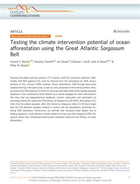 Testing the climate intervention potential of ocean ... - Nature - raincitystudios.com