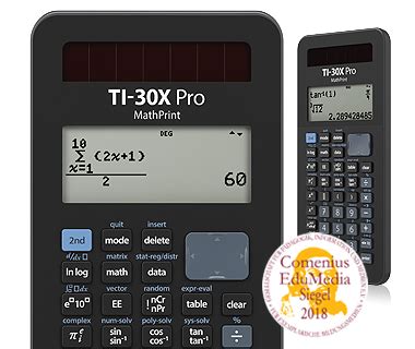 Texas Instruments TI 30X Pro MathPrint - Scientific School Calculator - raincitystudios.com