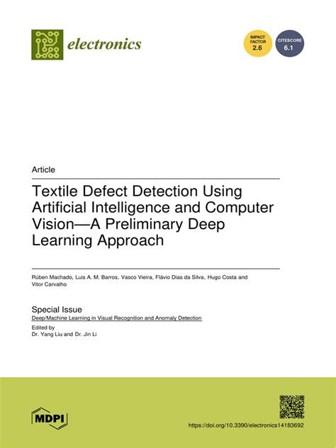 Textile Defect Detection Using Artificial Intelligence and ... - MDPI - coolestguyplanet.net