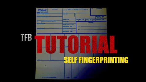 TFB TUTORIAL How To Fingerprint Yourself For NFA Applications The