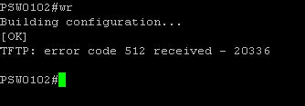 TFTP Error Codes - Cisco