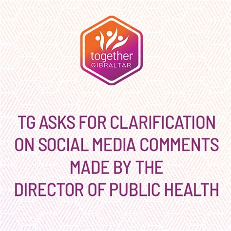 TG Asks for Clarification on Social Media Comments Made by the …