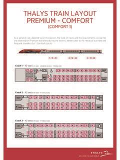 THALYS TRAIN LAYOUT PREMIUM - COMFORT