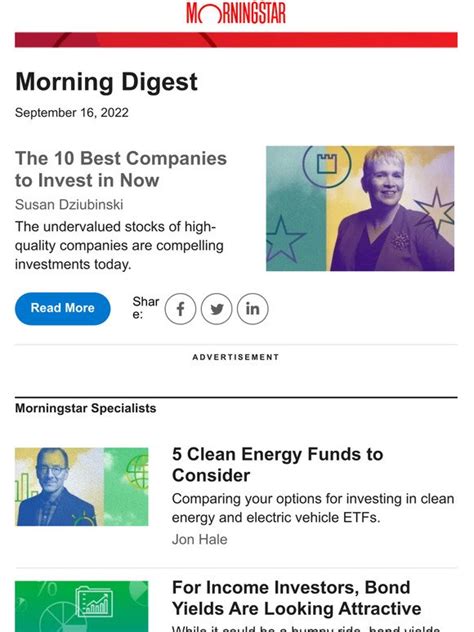 The 10 Best Companies to Invest in Now | Morningstar - balustradellc