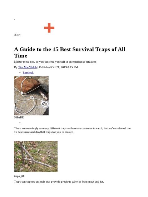 The 15 Best Survival Traps - The Hunting Page - balustradellc