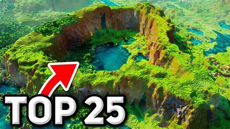 THE 25 BEST NEW SEEDS to BUILD in MINECRAFT 1.18! (Bedrock and Java