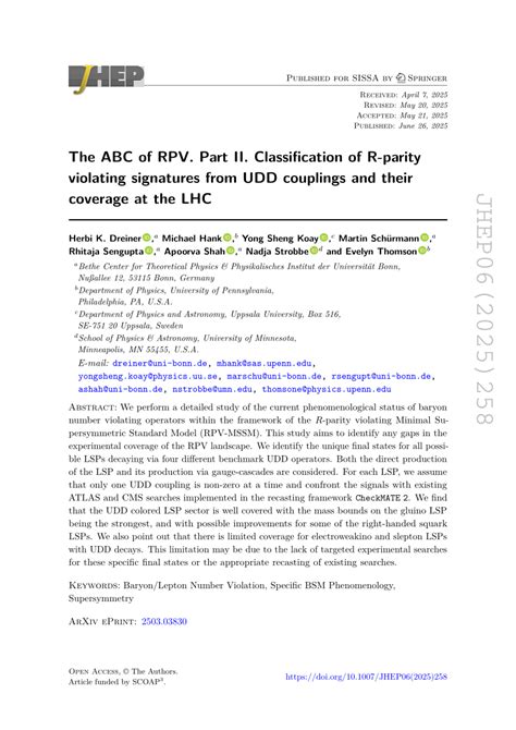 The ABC of RPV. Part II. Classification of R-parity violating ... - wintechmobiles.com