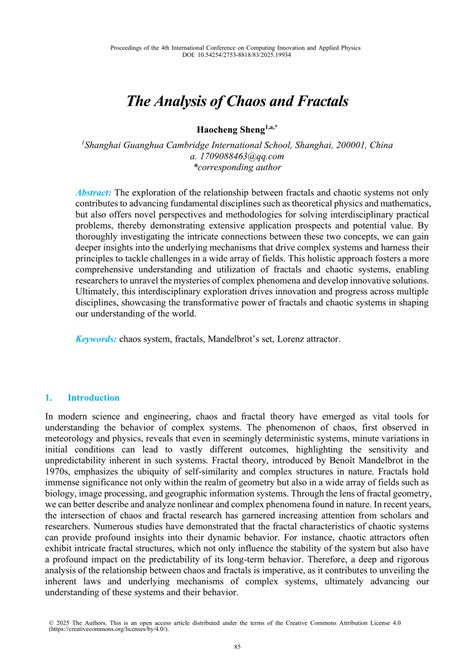 The analysis of chaos and fractals - wintechmobiles.com