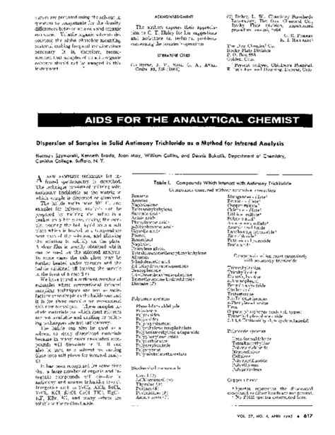 THE ANTIMONY TRICHLORIDE METHOD FOR THE …