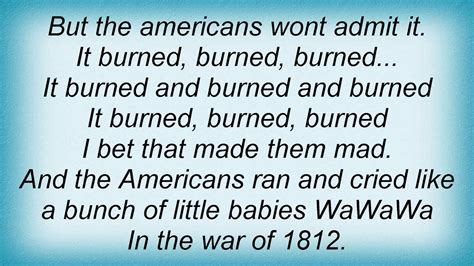 THE ARROGANT WORMS - THE WAR OF 1812 - sweetslyrics.com