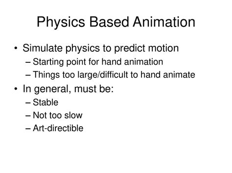The Art of Physics-Based Animation - muktibox.com