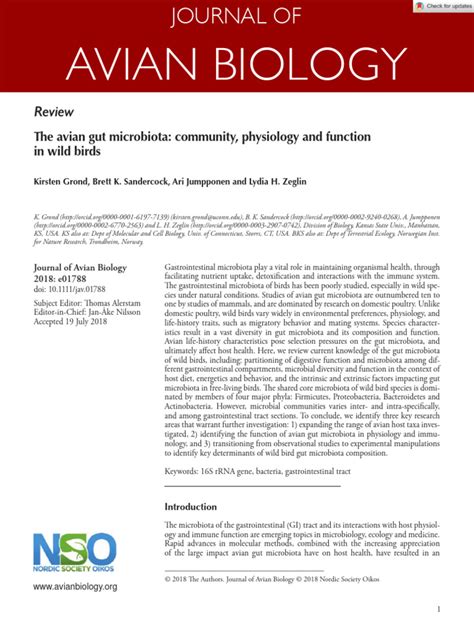 The avian gut microbiota: community, physiology and ... - ResearchGate - muktibox.com