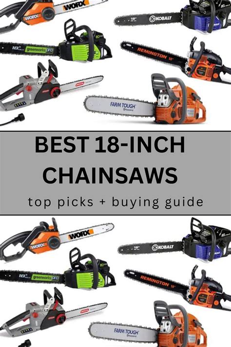 The Best 18 inch Chainsaw 2024 (Top Picks - balustradellc