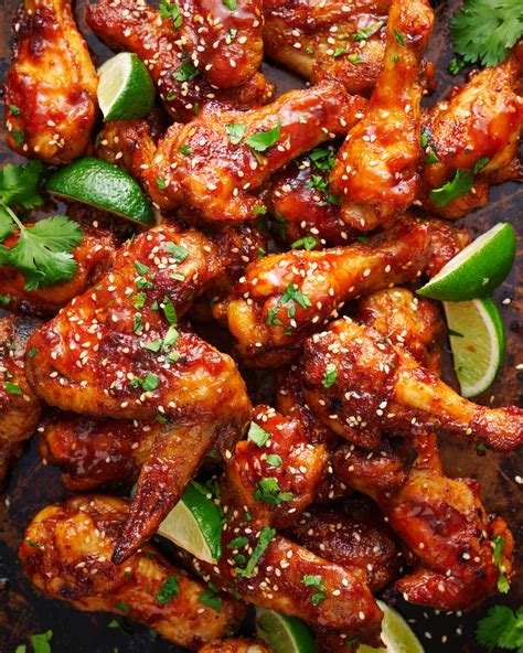 The Best Chicken Wings with Sweet Sriracha Sauce - balustradellc